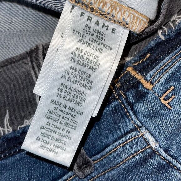 Frame Womens Jentri Lane Le High Skinny Jeans Blue‎ Denim Medium Wash Size 26 - Picture 9 of 12